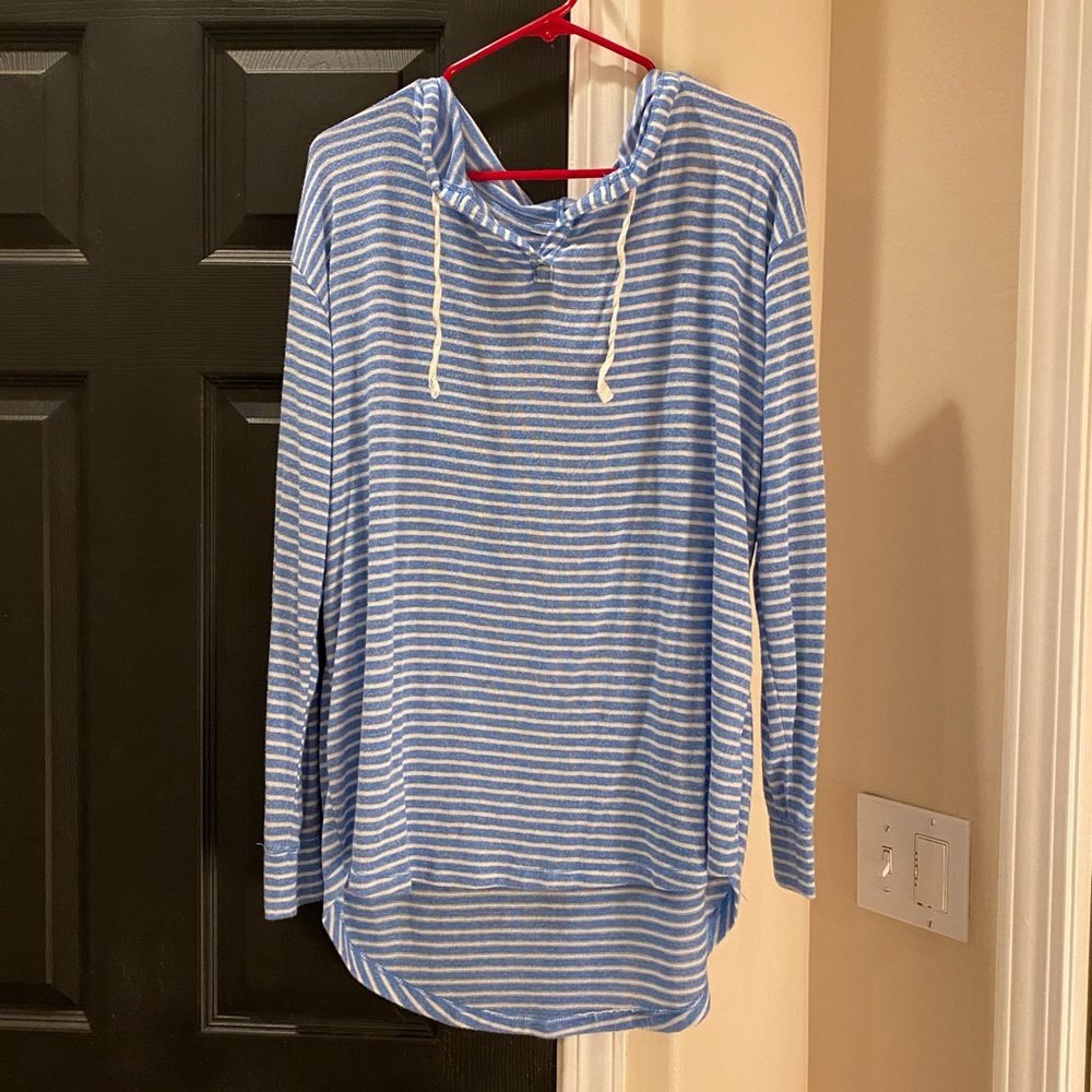 Striped oversized hoodie